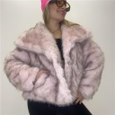 pelliccia foderata con bottoni luxe